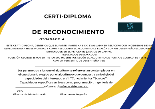 Certificado de resultados